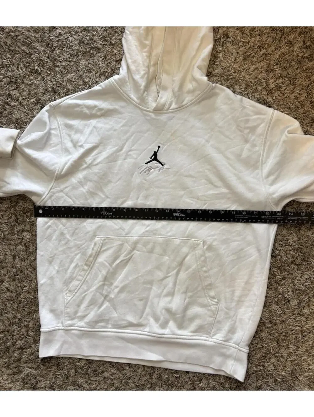 Jordan Essentials Men's Graphic Fleece Pullover Hoodie Size Medium FB7336-133